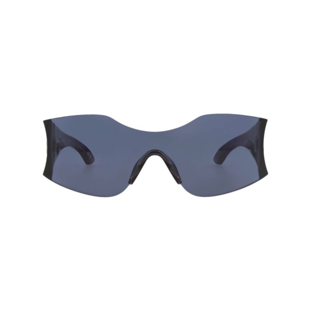 Balenciaga Shield-Frame Nylon Sunglasses Blue Unisex-Adult